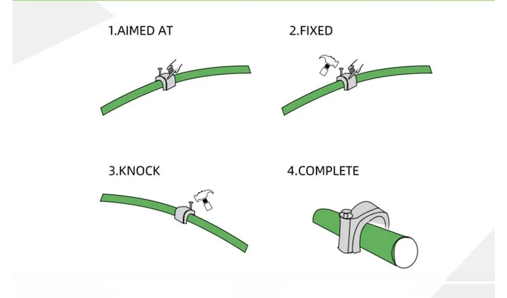 Flat Cable Clips 14 mm