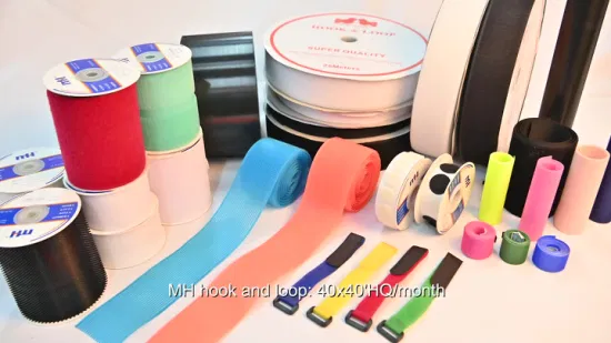 100% Polyester Nylon Hook and Loop Fastener Tape Hook & Loop Sample Customization